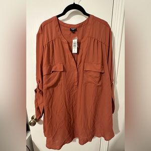 Torrid Rust Orange Top - Size 5